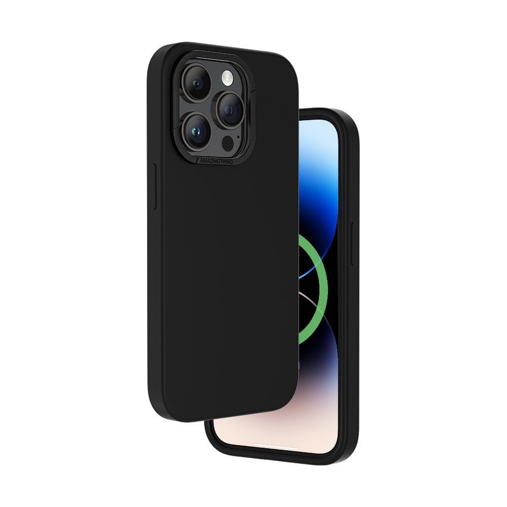 كفر حماية ايفون 14 برو ماج سيف سموثي من AMAZİNG كحلي