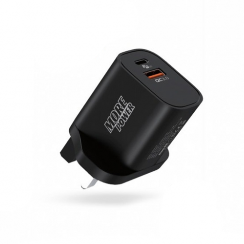فيش جداري 20 واط منفذين PD +USB من مور بور