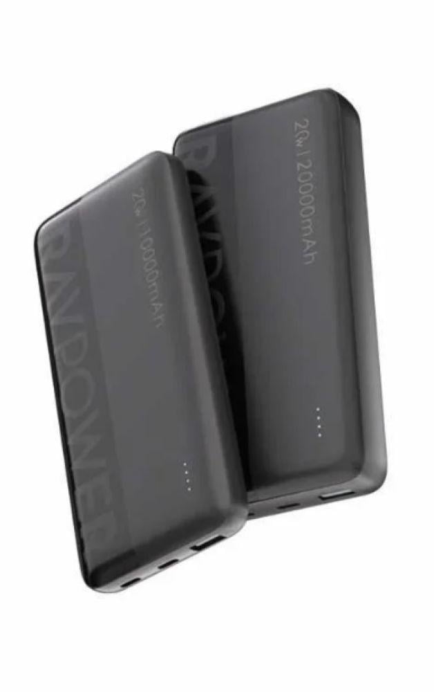 بطاريتين 10000 + 20000 مللي أمبير 3 منافذ RAVPower PD 20w