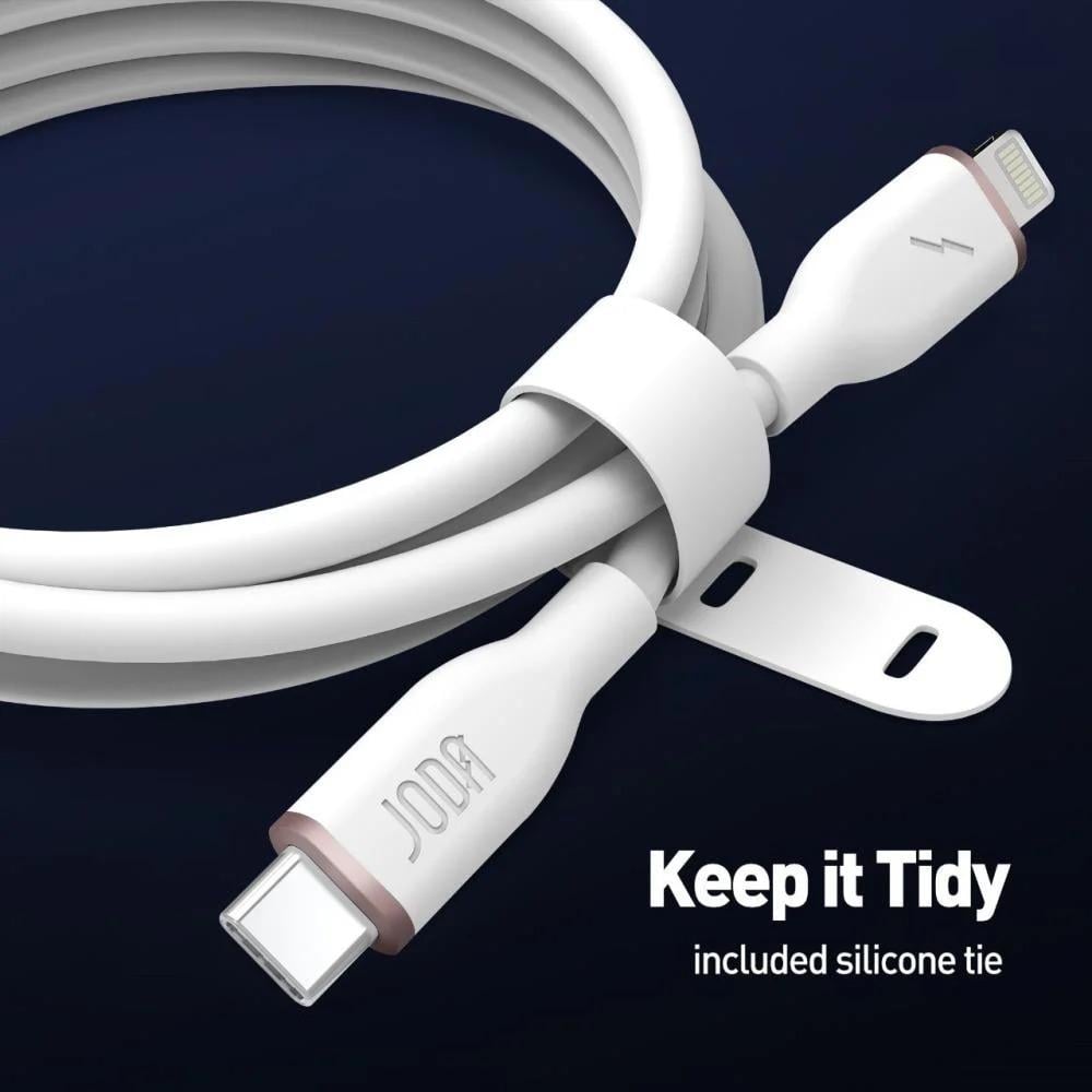 Gouda Type-C Lightning Cable, White, 60W, 1 Meter