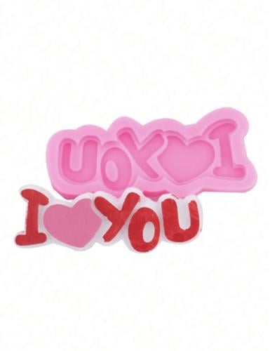 قالب سيلكون - كلمة " I LOVE YOU