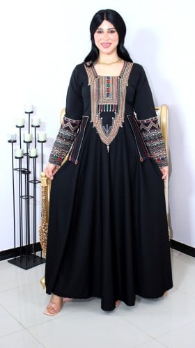 جلابيه تراثي ميرال كريب