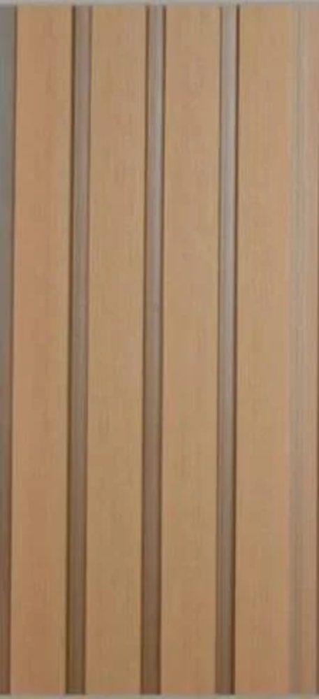 بديل خشب جدران خارجي مضلع بني فاتح