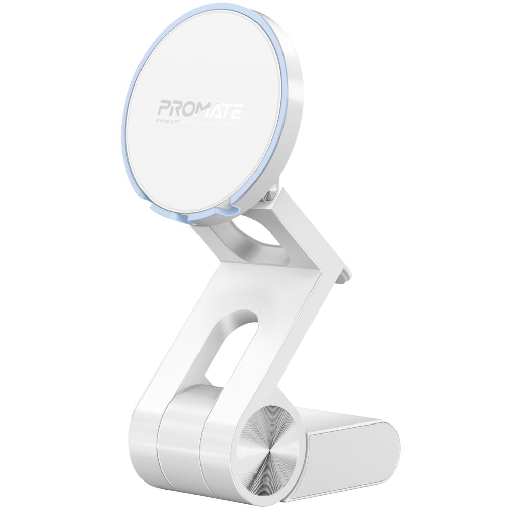 أحدث حامل جوال وكاميرا قابل للتمديد ، متوافق مع تقنية ماج سيف ويتميز بتصميم قابل للطي بالإضافة إلى دعم تقنية أبل Continuity مع ضبط مستمر لوضعية الكاميرا وهو متوافق مع أحجام شاشات مختلفة - Promate VersaMount