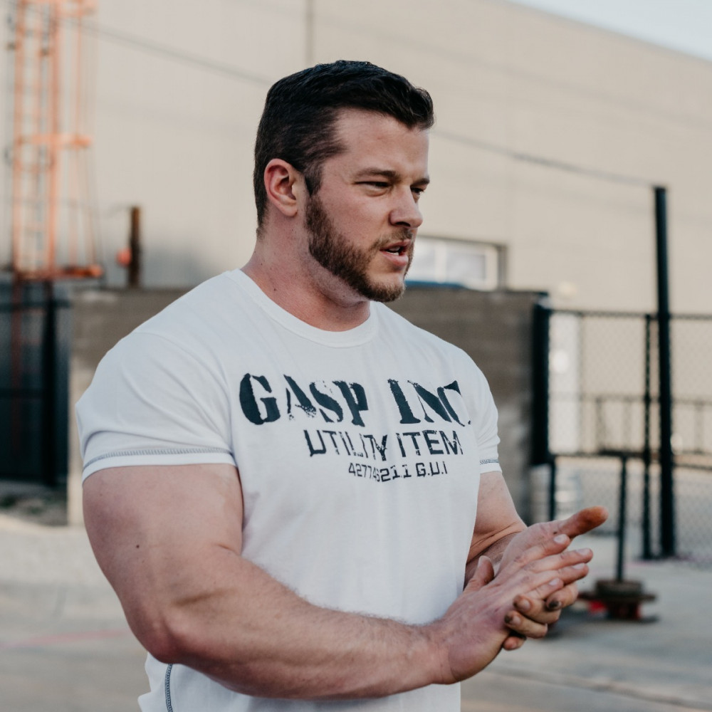 GASP BASIC UTILITY TEE - GREY - House Of Pain - Gym Apparel