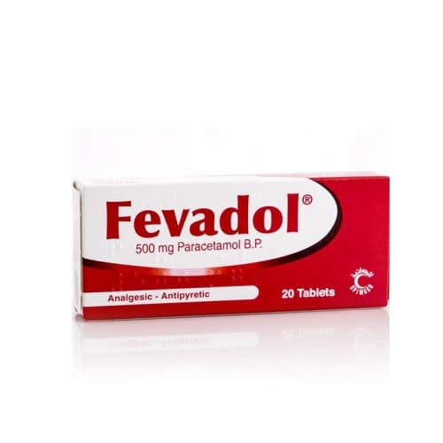 فيفادول 500 ملجرام 20قرص|FEVADOL 500MG 20TAB