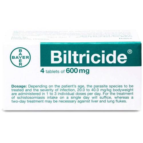 Biltricide 600 mg Tablet 4pcs| بيلتريسيد 600 مجم 4...