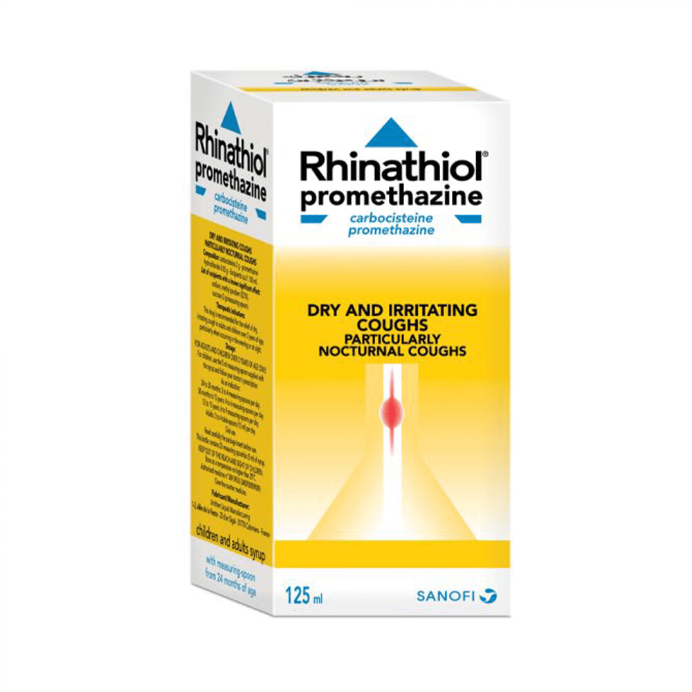 ريناثيول بروميثازين شراب|RHINATHIOL PROMETHAZIN SYP 125 ML