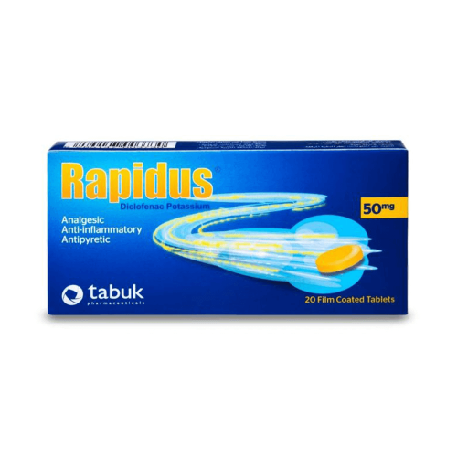 رابيدوس 50 مجم 20 قرص|RAPIDUS 50 MG 20 TAB