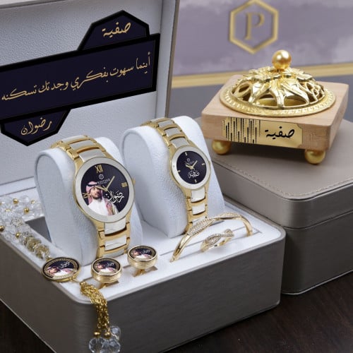 طقم ساعات زوجيه راقيه بجوده عاليه