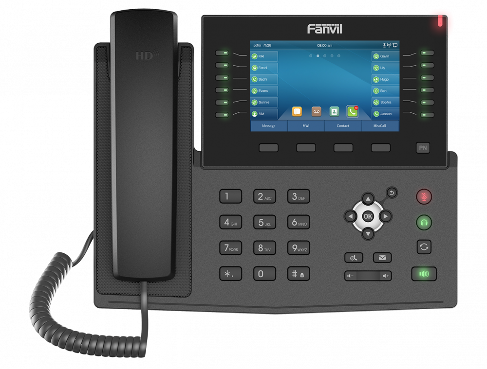سنترال هاتف فانفل X7C Enterprise IP Phone صوت عالي الدقة