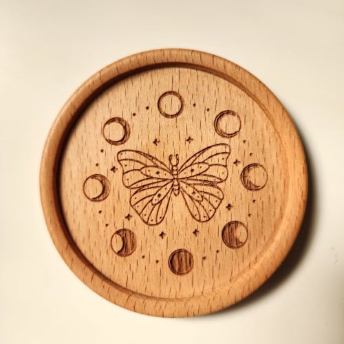 قاعدة أكواب خشبية - Tarot Butterfly