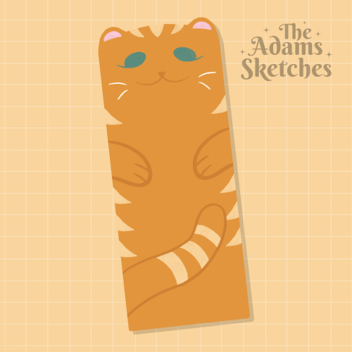 Orange Cat Bookmark