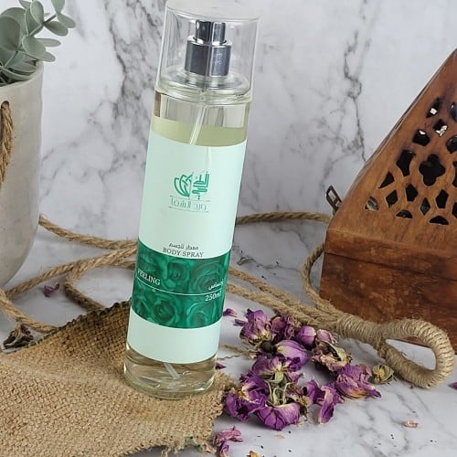 معطر جسم بخاخ (احساس) بإضافة الورد الطائفي
