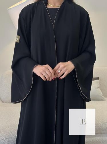 عباية ترفه كلوش انترنت باكمام وسيعه - تحديد بني
