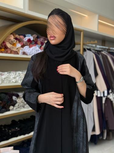 عباية عاليه بقماش كريب الابداع تدخيلات كريب مغربي...