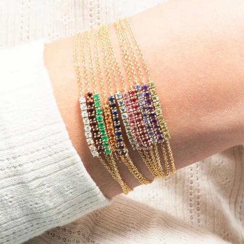 Zirconia 925 sterling silver bracelet