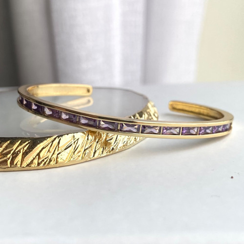 18k gold plated bangle