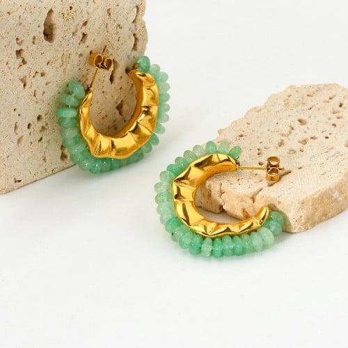 Natural stone earrings