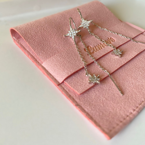 Stainless steel Thread drop earrings