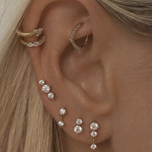 Sterling silver studs set