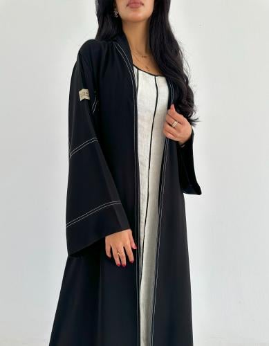 كريب ملكي فاحم كلوش مخطط ابيض عملي