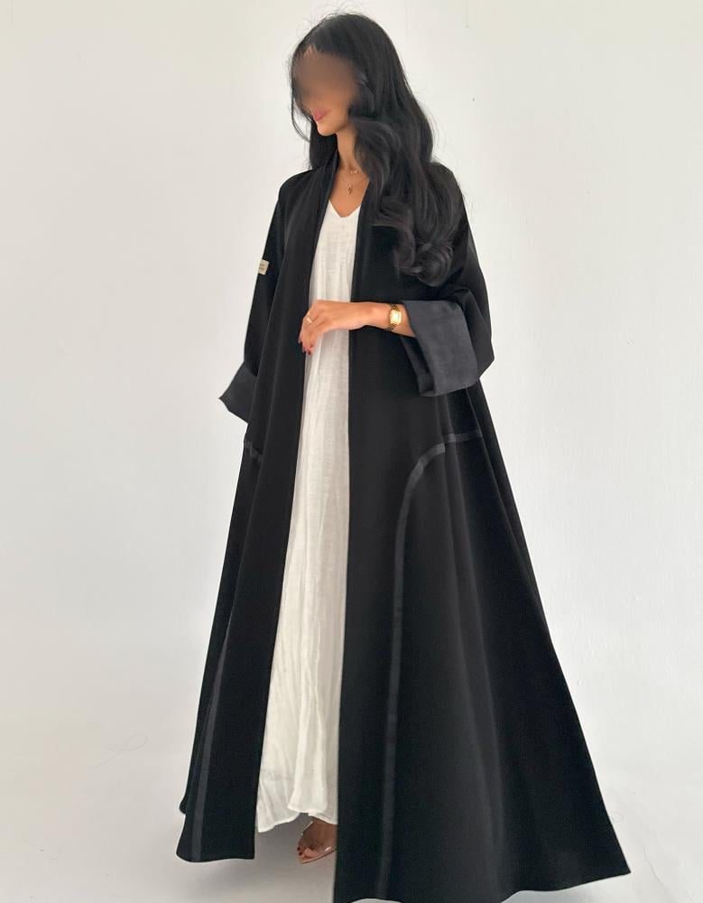 كريب سيراميك مع لنن رمادي كلوش