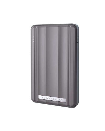 -- powerology power bank بسعة 6000 ملي امبير بتقني...