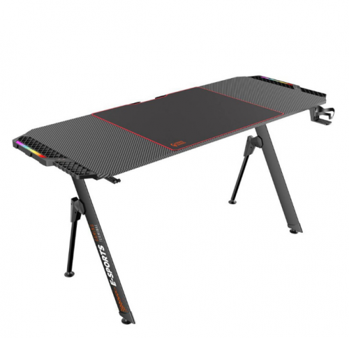 بورودو طاوله مكتب العاب RGB مقاوم للماء - أسود