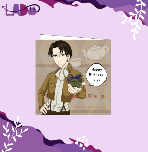 كرت  happy birthday idiot