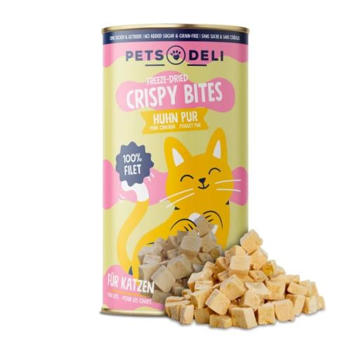 مكافات صدر دجاج مجفف بالتبريد 25 جرام Pets Deli