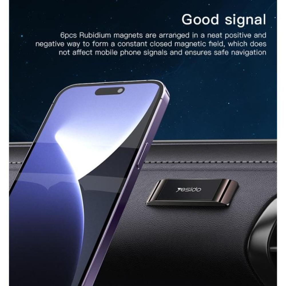 حامل هاتف محمول مغناطيسي للسيارة C152 مصنوع من سبائك الألومنيوم عالي الجودة، يوضع على لوحة القيادة