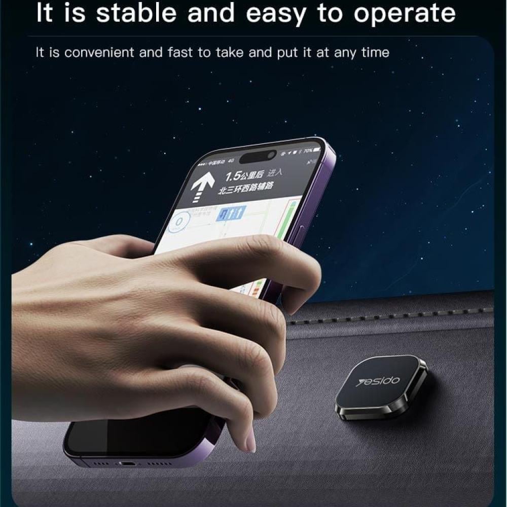 حامل هاتف محمول مغناطيسي للسيارة C152 مصنوع من سبائك الألومنيوم عالي الجودة، يوضع على لوحة القيادة