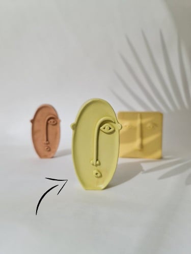 قالب سيليكون جاهز مجسم وجه بيضاوي