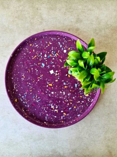 قالب سيليكون جاهز صينية دائرية بحافة كبيرة (31.5*2.4 سم)