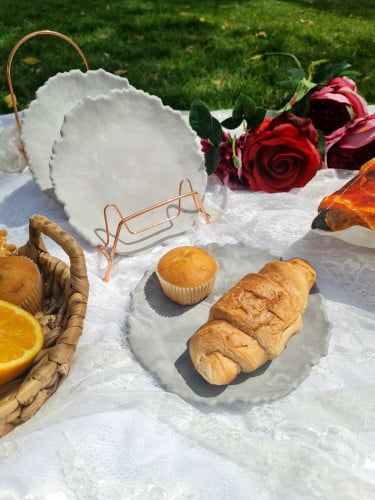 قالب سيليكون جاهز صحن بحواف عشوائية (18.2*18.1 سم)