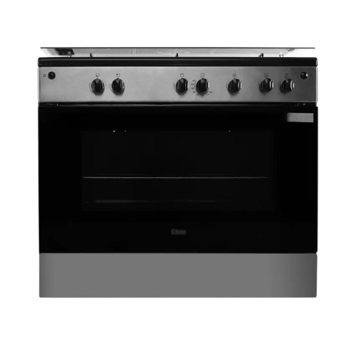 فرن غاز جيبسون 60*90 سم 5 عيون سطح اسود وجه استيل...