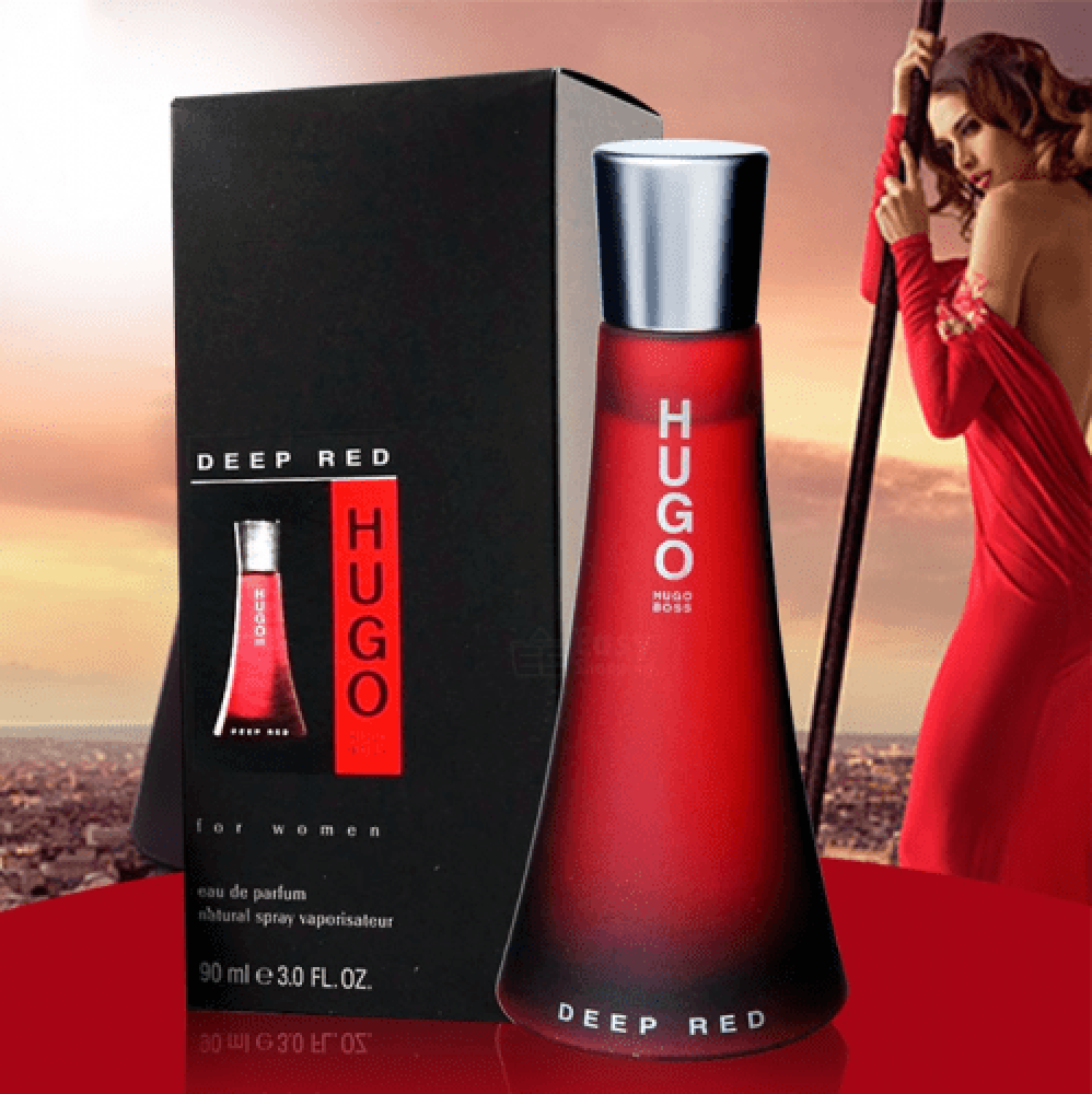 Hugo Boss Deep Red Perfume for Women - Eau de Parfum, 90ml - متجر اوف لوك  OFLOOK مكياج ومنتجات عنايه و عطور وعدسات وأجهزه عنايه | Eau de Parfum
