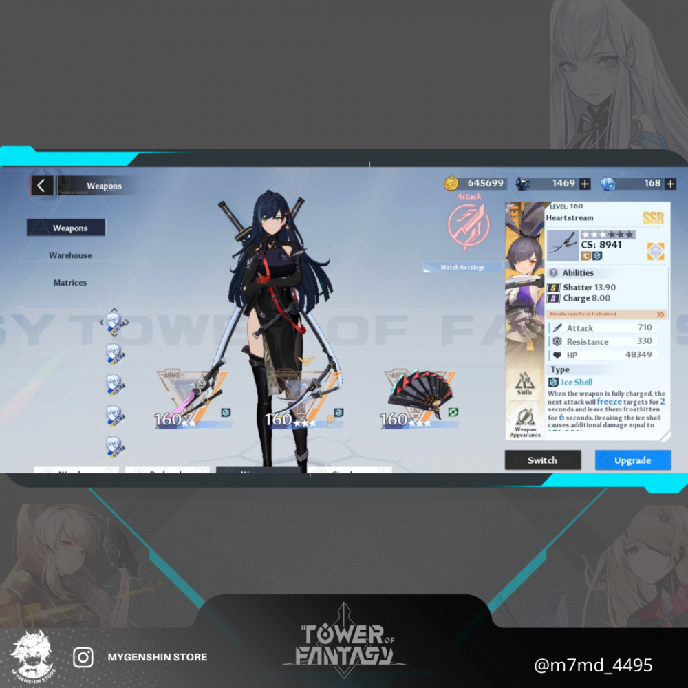 (m7md_4495) حساب سيرفر اوروبي-Valstamm لفل 80 يحتوي (16 شخصيه)