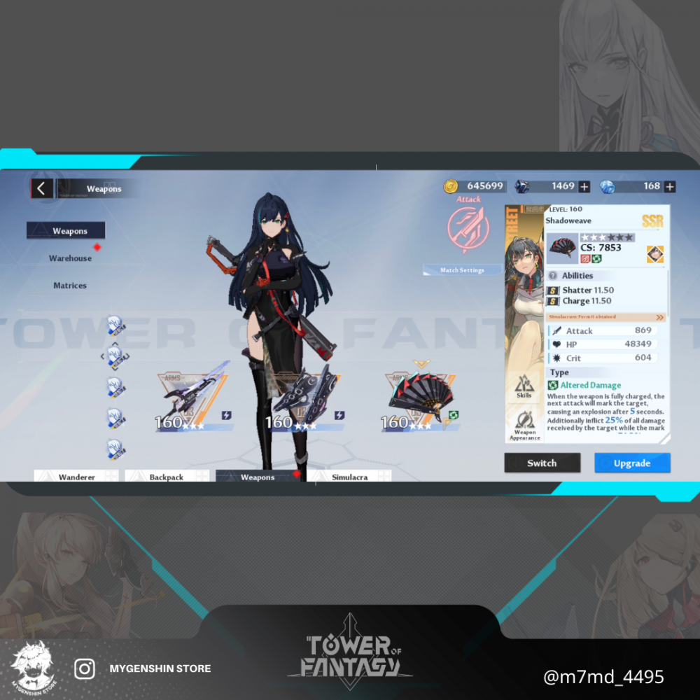 (m7md_4495) حساب سيرفر اوروبي-Valstamm لفل 80 يحتوي (16 شخصيه)