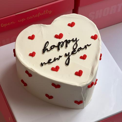 Soft heart cake