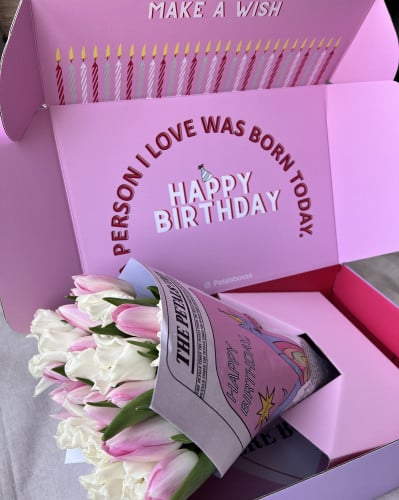 Mix-tulip birthday box