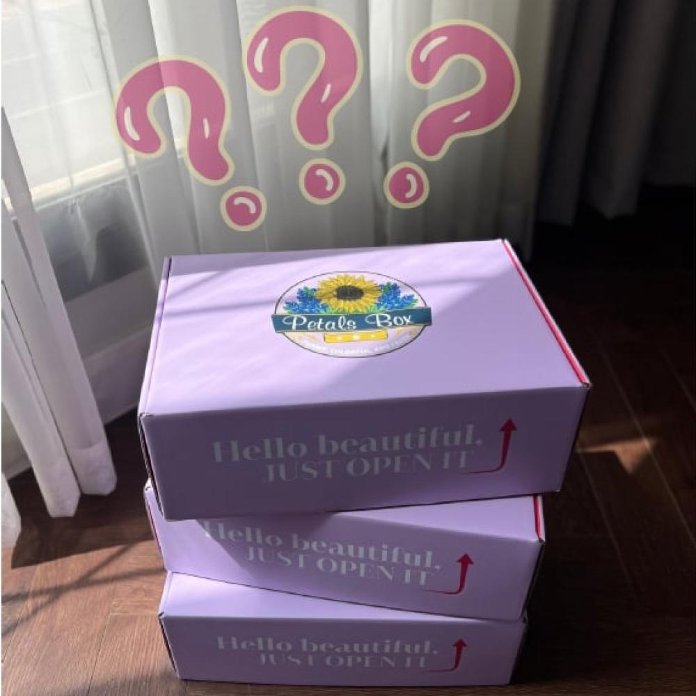 Surprise flowers box
