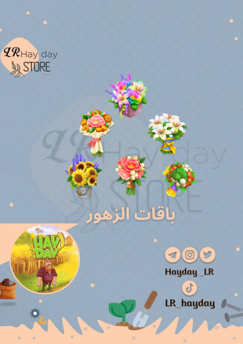 100 باقة زهور متنوعه / هاي داي