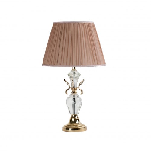 اباجورة كريستال درجة أولي مطعمة بالذهبي الفرنسي/LT1551FGD+A+WH