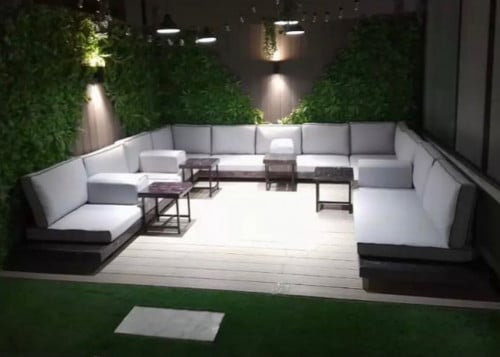 جلسة حرف يو خشب 9 متر