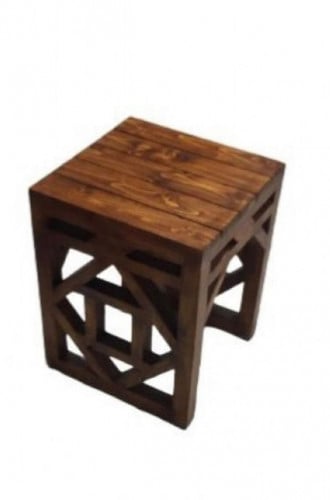 طاولة خدمة مربعة خشب (تصميم اسلامي-ماربيل-مخطط-خليه)