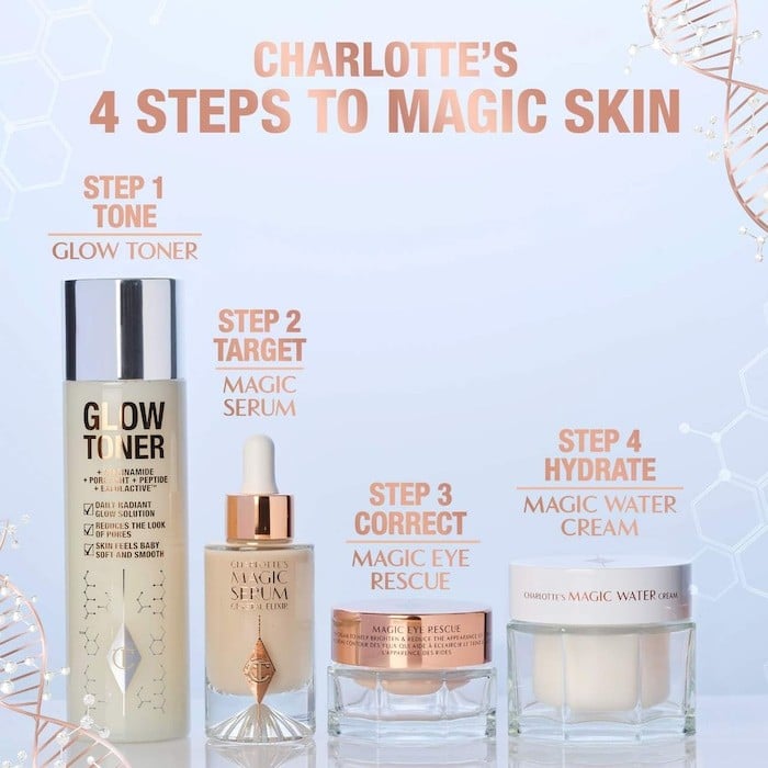 Charlotte Tilbury Magic Water Cream Refillable Gel Moisturizer with Niacinamide