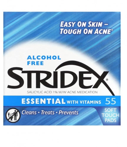 ستريديكس‏, القضاء على حب الشباب بخطوة واحدة، بدون كحول، 55 قطعة