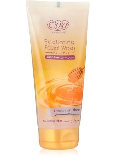 غسول مقشر للوجه غني بالعسل من ايفا - 150 مل